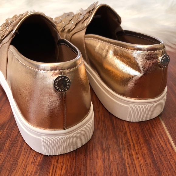 Steve Madden Rose Gold Floral Slip On Sneakers, 8 - Picture 7 of 8